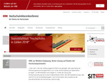 Tablet Screenshot of hrk.de